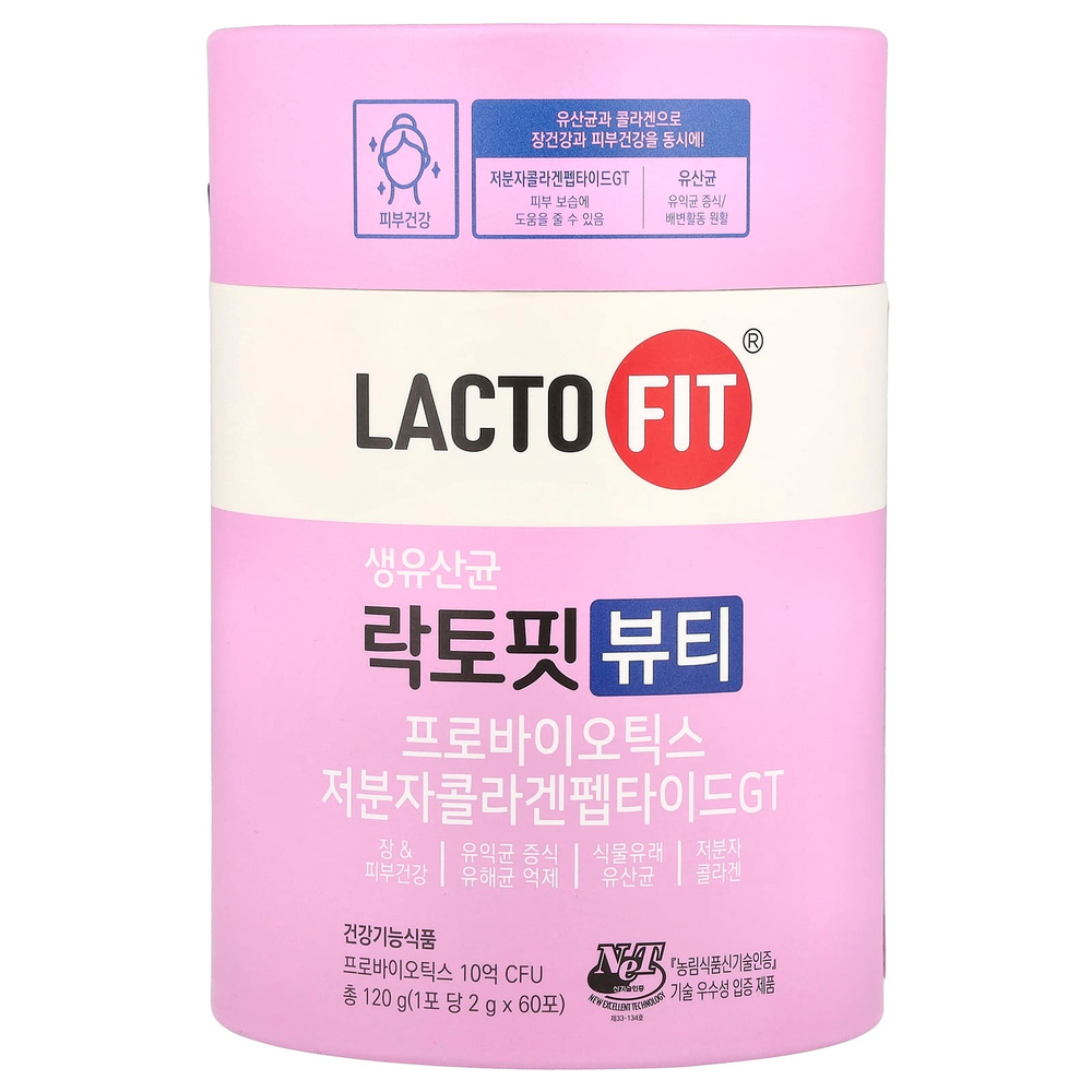 Lactofit, Пробиотик, красота, 60 стиков (2 г) каждый