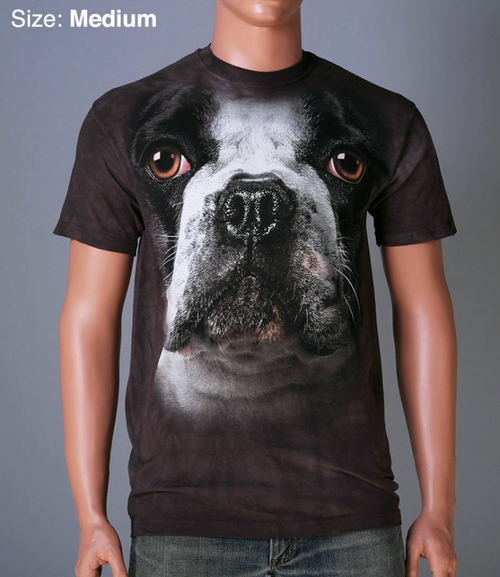 Футболка Mountain с изображением французского бульдога - French Bulldog Face