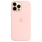 Силиконовый чехол с поддержкой MagSafe Apple Silicone Case для iPhone 13 Pro Max, Chalk Pink (Розовый мел)