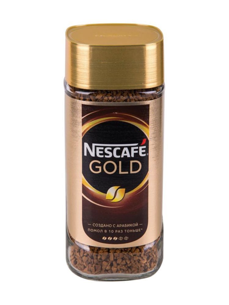 Кофе растворимый Nescafe Gold, стеклянная банка 95 г