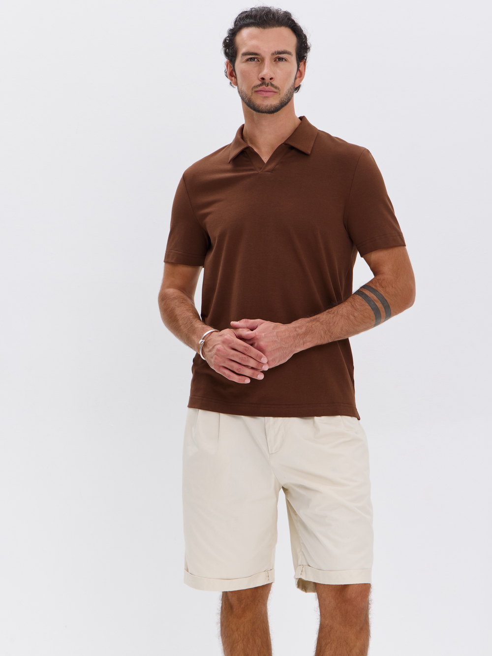 Футболка-поло трикотажная повседневная