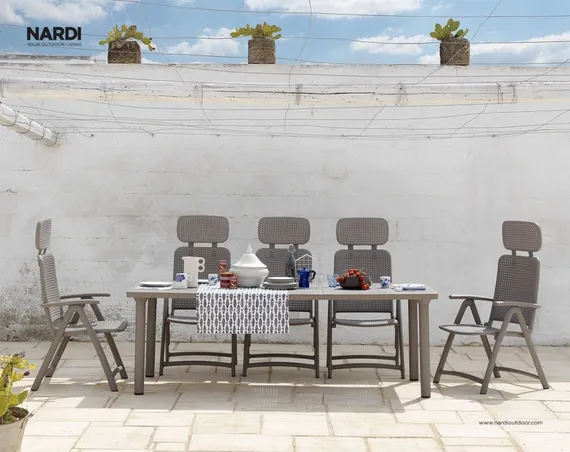 Стол уличный раздвижной Libeccio 160-220х100 см, тортора