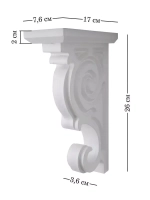 Полка настенная навесная 60 см