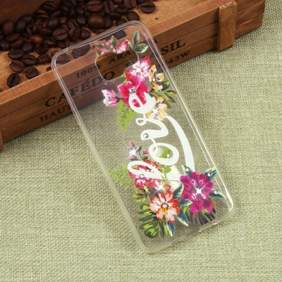 Силиконовый чехол с цветами для Samsung Galaxy A3 (2016), 009617