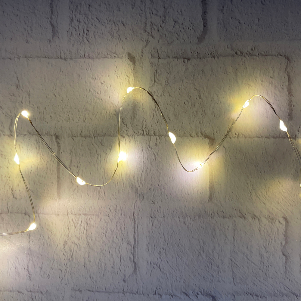 Гирлянда 1.5м String Light Роса на серебряном проводе 300 ламп