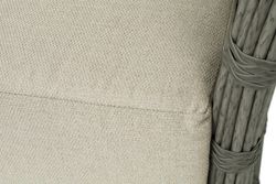 "Валенсия" диван из искусственного ротанга трехместный, цвет серый