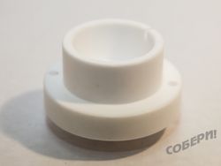 Панель ламповая фторопластовая с позолоченными контактами для радиолампы 845 и 211