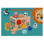 Развивающая игрушка деревянная Сортер кубик, коробка C-41818