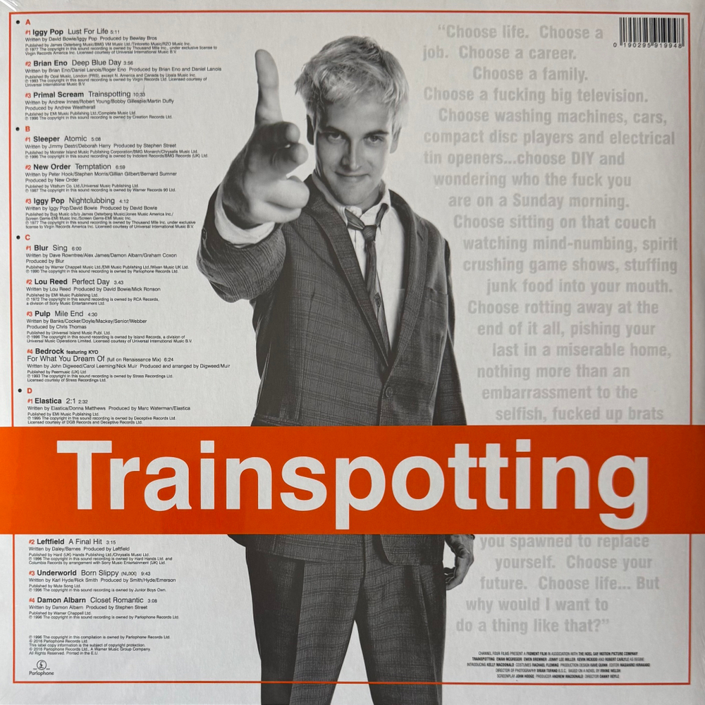 Виниловая пластинка Trainspotting 2LP