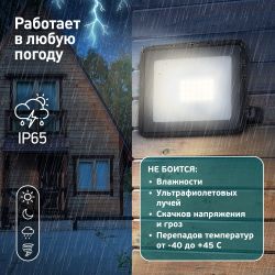 Прожектор светодиодный уличный ЭРА LPR-023-0-40K-030 30Вт 4000K 2400Лм IP65