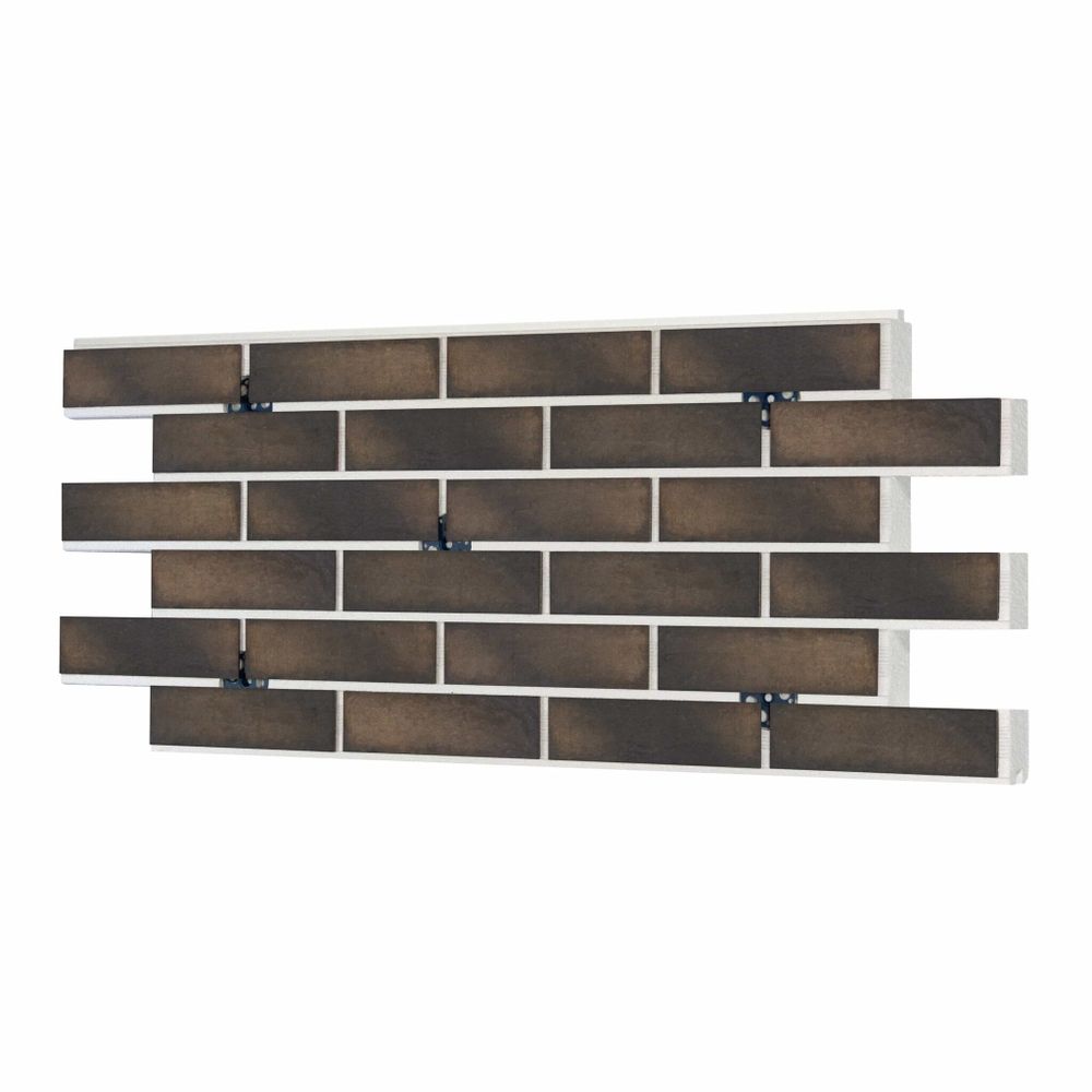 Клинкерная термопанель ППС Beryoza Ceramica Brick House Коричневый 1020х455 мм