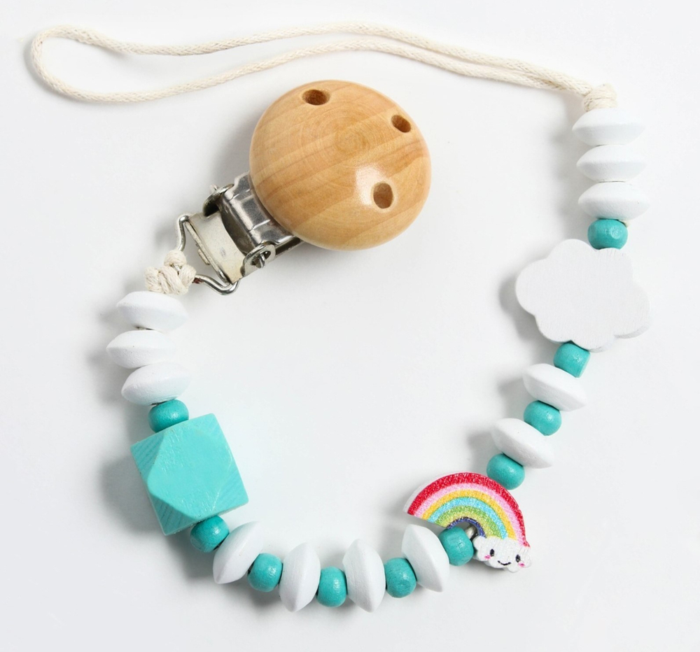 Держатель для пустышки "Радуга", цвет бирюзовый 4155499