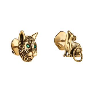 Серьги пусеты GATTO E TOPO