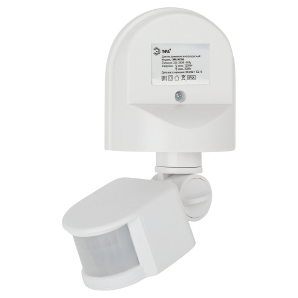 Датчик движения ЭРА MD 04 настенный 1200 Вт 12м IP44