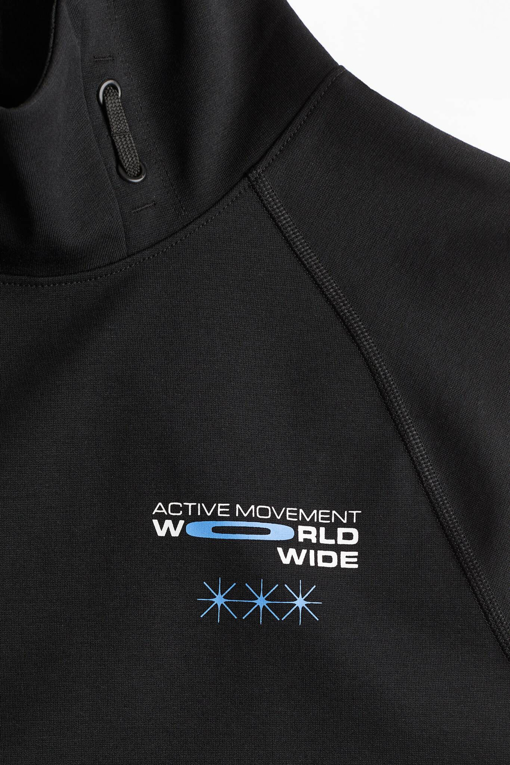 H&M Комплект из топа без рукавов и шорт с принтом, черный