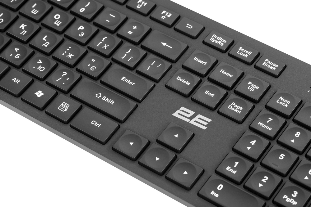 Клавиатура 2E KS260 WL Black черный