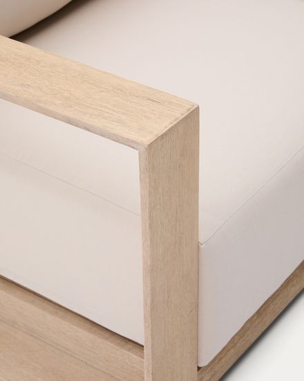 Диван Ambra 2-местный уличный из акации со светлой отделкой 174 см La Forma Испания