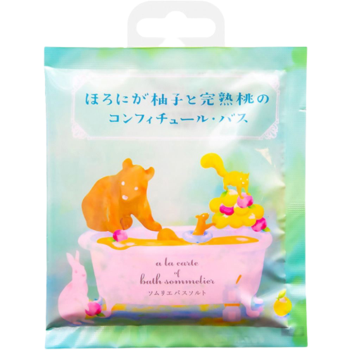 Charley  Onsen Соль для ванн расслабляющая с экстрактом персика - Sommelier, 40г