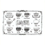 Салфетка сервировочная ПВХ 26см Кофемания (комплект 20 шт)