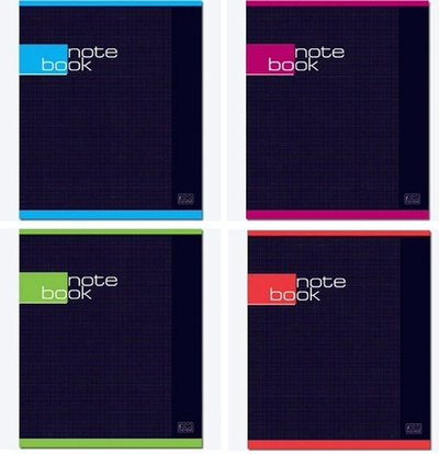 Тетрадь А5 48л. клетка "Строгая Тетрадь" скрепка, ВД лак (ПОЛИНОМ)