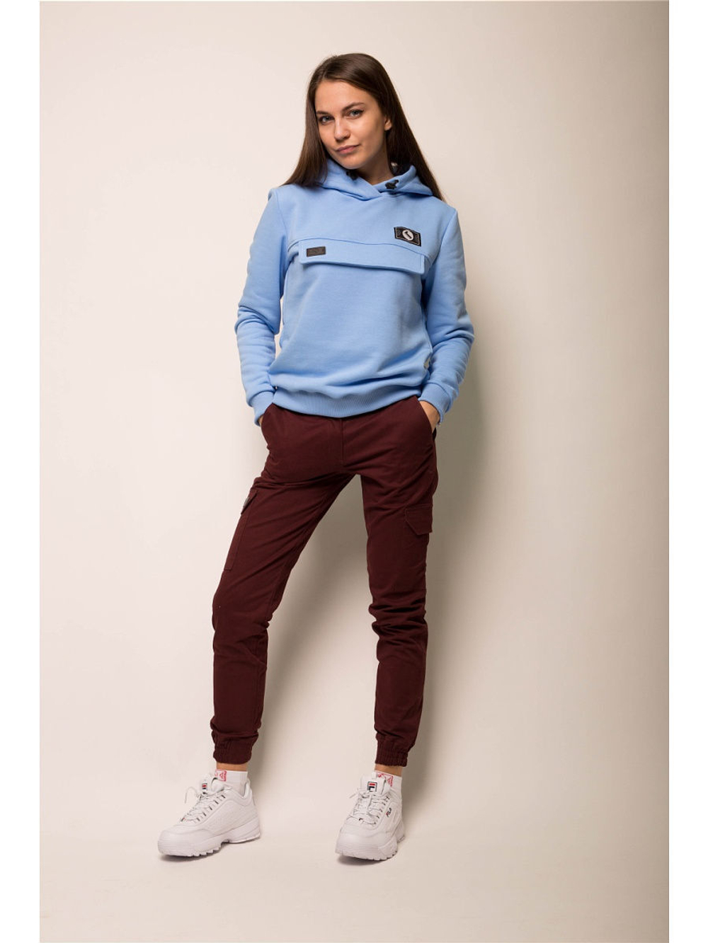 Худи женское Город Горький голубое