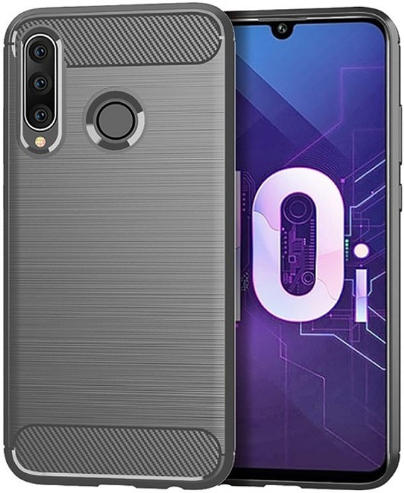 Чехол для Honor 10i серого цвета, серия Carbon от Caseport