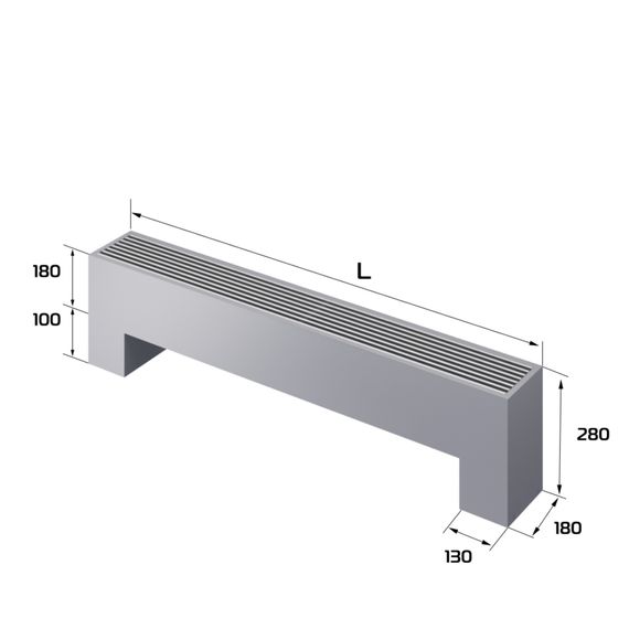 Конвектор напольный Royal Thermo STEP-180/180/900-3-N-SS-LG-NA — (1)