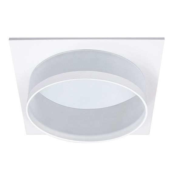 Светильник встраиваемый Feron DL701 потолочный GX70 белый квадрат 51095