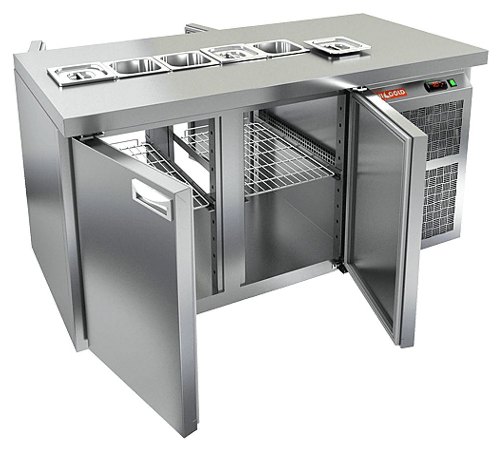 Стол для салатов сквозной HICOLD SL2T-11/SN