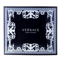 Versace Pour Homme set(edt 100 + hair&body shampoo 150 + edt travel 10) — шикарный подарочный набор для мужчин.