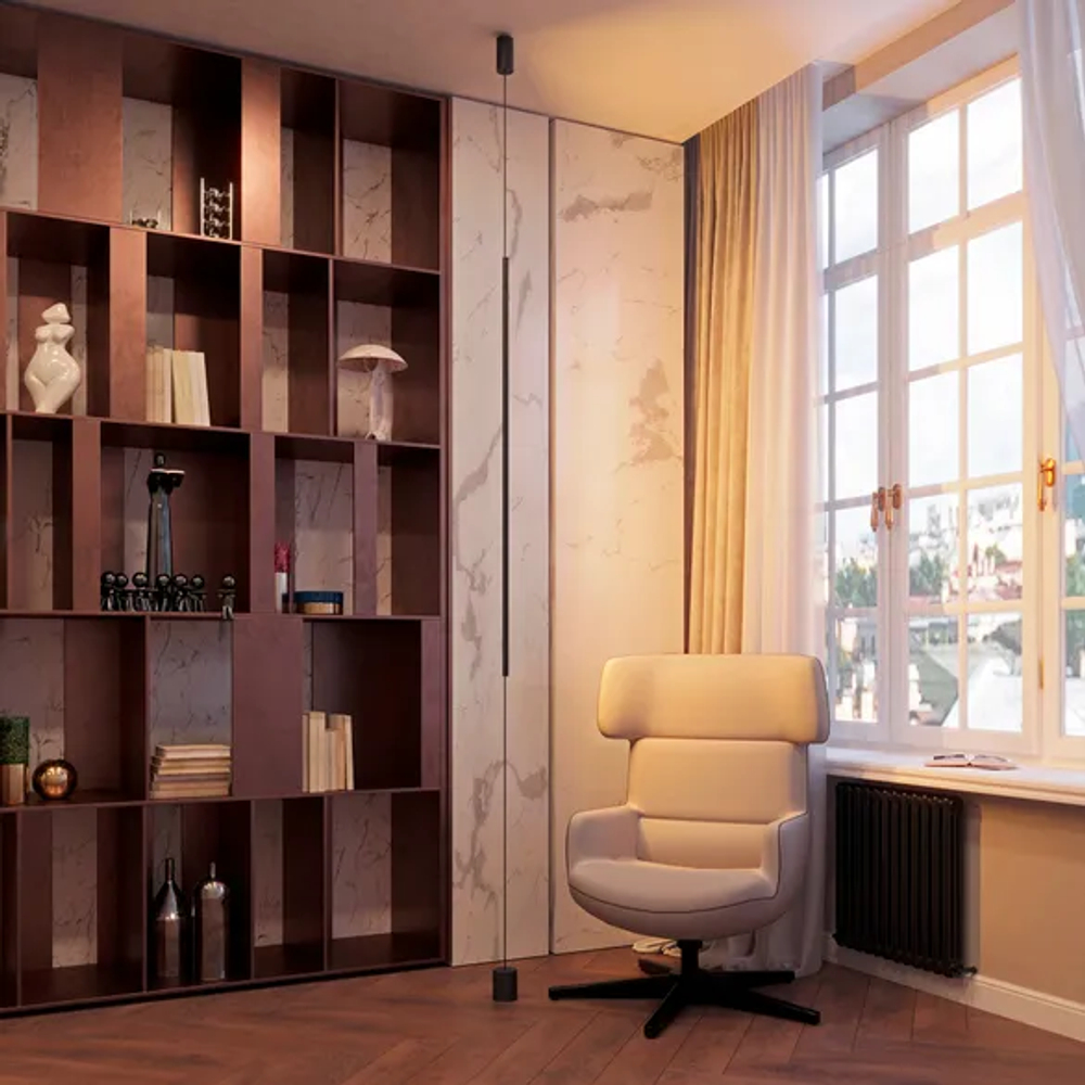 Светильник SP-TABOO-FLOOR-S1300-14W Warm3000 (BK, 90 deg, 230V) (Arlight, IP20 Металл, 3 года) 036116