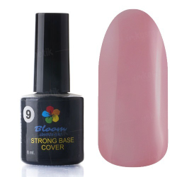 База Bloom Strong COVER жесткая №09 15мл (чайная роза)