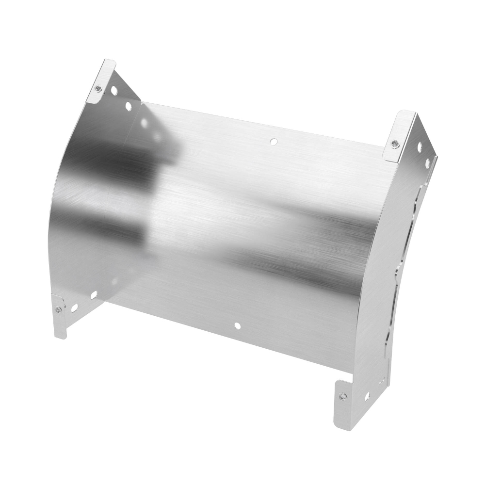 Угол вертикальный внешний 45 градусов 80х450, 0,8 мм, AISI 304 в комплекте с крепежными элементами и соединительными пластинами,необходимыми для монтажа