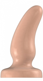 Телесная анальная пробка Bottom Line №7 - 10,5 см. (Цвет: телесный)