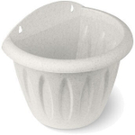 Кашпо настенное пластиковое 4л d-24см «Фелиция» мраморный С122М