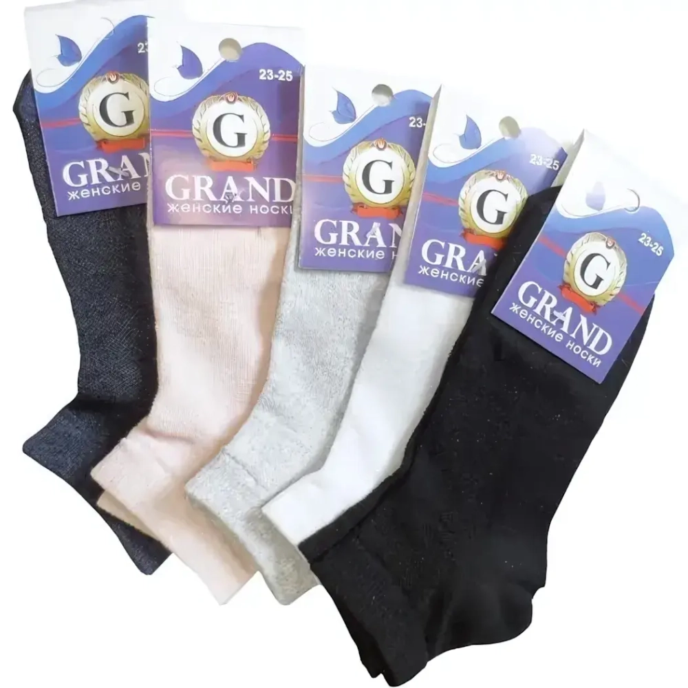 Носки женские GRAND LINE (ЖК-06), ассорти, р. 23