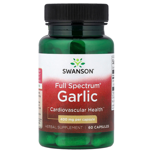 Swanson, Full Spectrum®, чеснок, 400 мг, 60 капсул