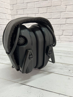 Тактические наушники с шумопоглощением / Черные