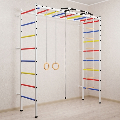 Спортивный комплекс Sv Sport П 401 (Турник/Канат/Кольца/Лестница)