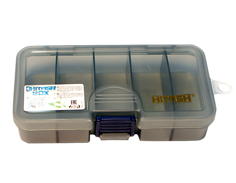Коробка HitFish HFBOX-1331C рыболовная 5 отделений 135х77х31мм