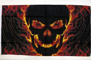 Флаг Череп в огне