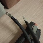 Гибкий проводник 16мм2, L-3 м., черный, 2 крокодила, VSTMSK