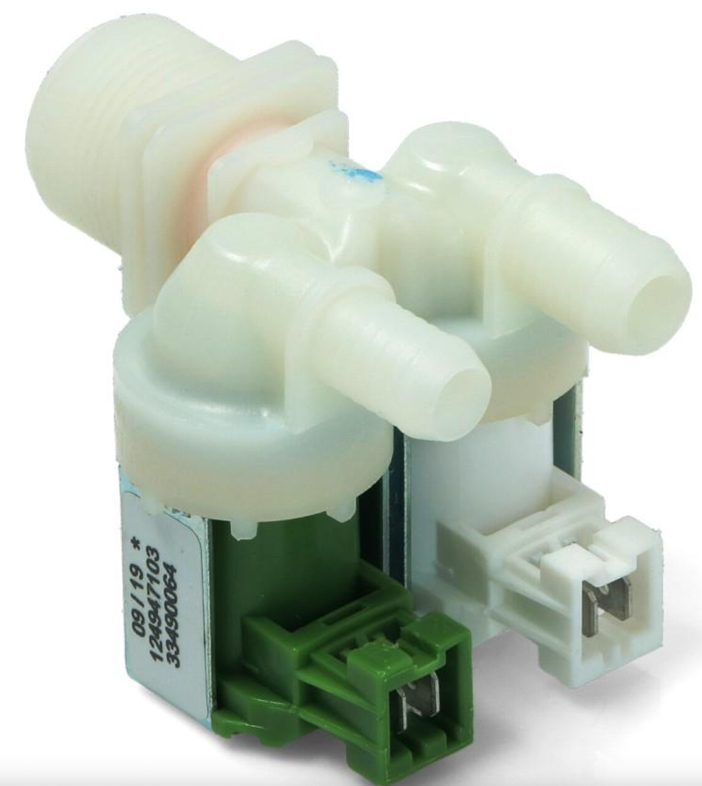 Клапан электромагнитный для стиральной машины 2Wx180 - 3792260808, 3792260725, 124947100, 3792260717, ZN5212