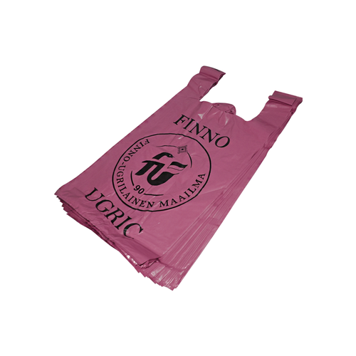 Пакет майка ПВД 28+14х55 FINNO-UGRIC вишня 50/500