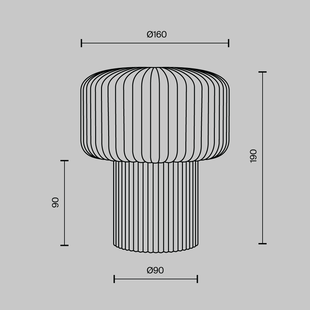 Настольный светильник Maytoni MOD404TL-01BG