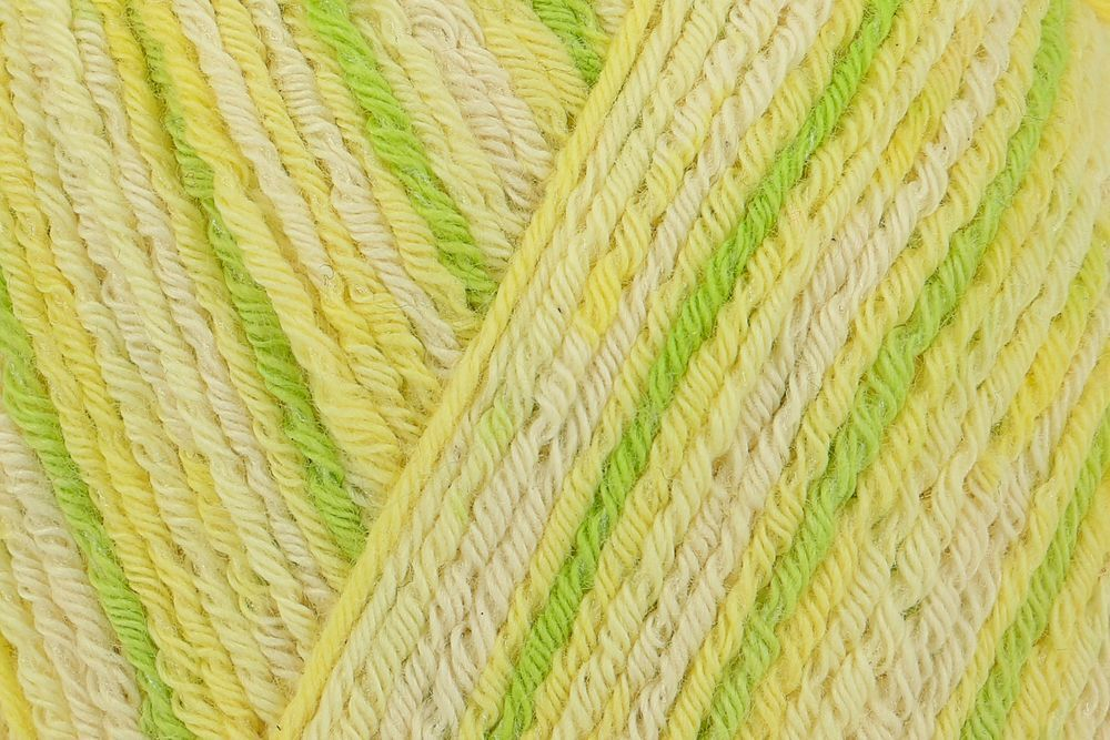 Пряжа Regia Cotton Color (02424/Лимон), 72% хлопок, 18% полиамид, 10% полиэстер, 100г/420м