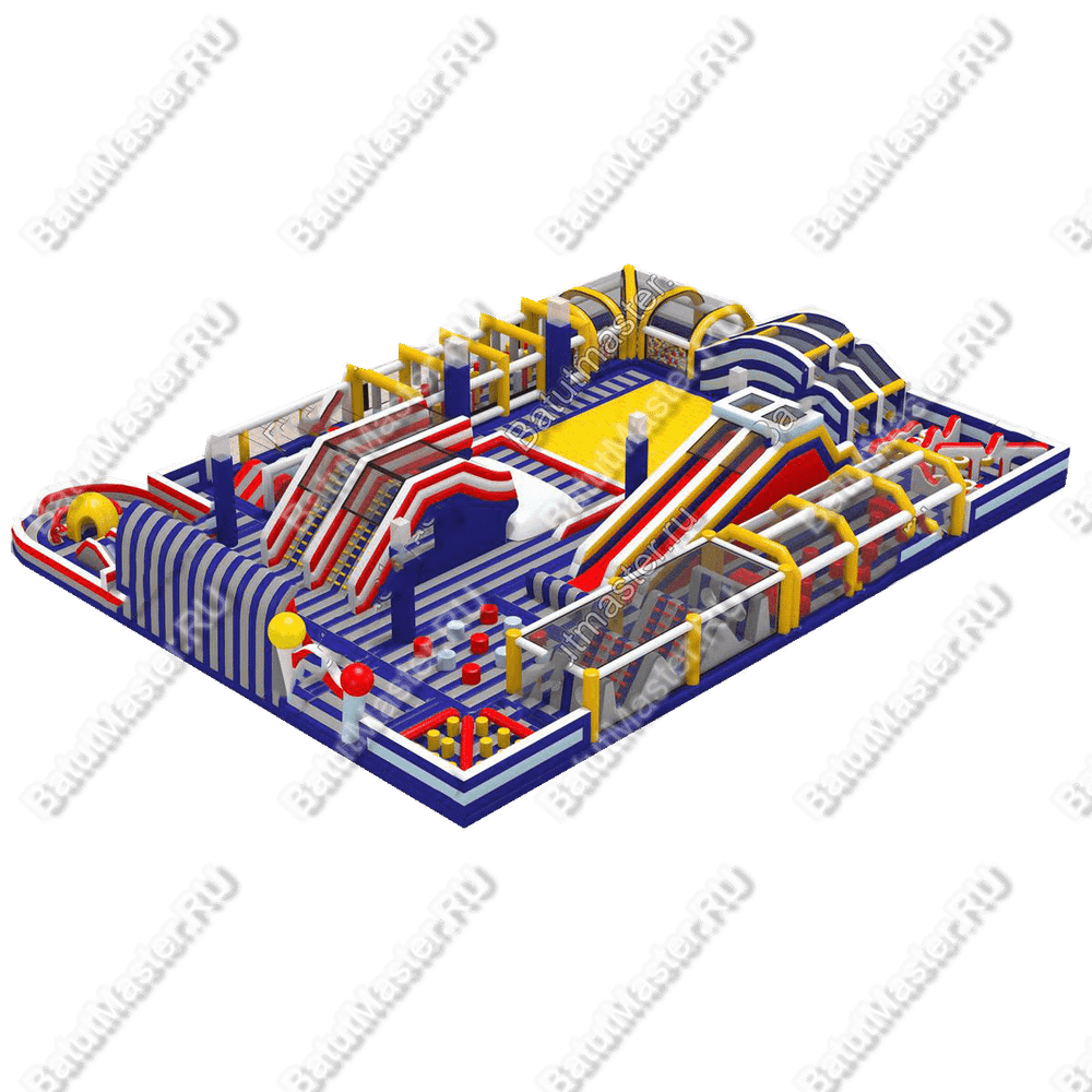 Надувной комплекс "Просторы для забав" 32,5*21,6*5 м