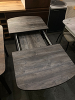 Стол разд пластиковый подстолье прямое хром пояс венге сосна пандероса