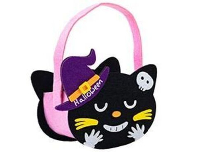 Конфетница HWN Кот черный фетр