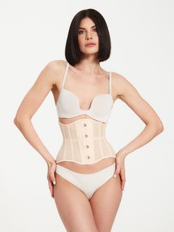 Нюдовый прозрачный корсет MINI
